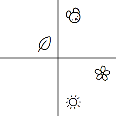 Kids Sudoku 4x4 - Hard