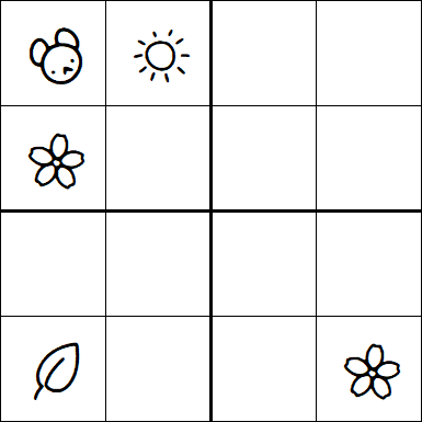 Kids Sudoku 4x4 - Hard