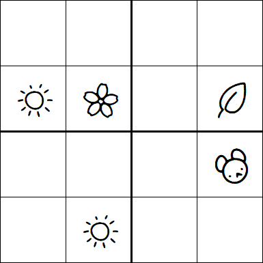 Kids Sudoku 4x4 - Hard