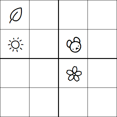 Kids Sudoku 4x4 - Hard