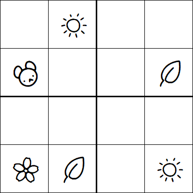 Kids Sudoku 4x4 - Hard