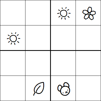 Kids Sudoku 4x4 - Hard