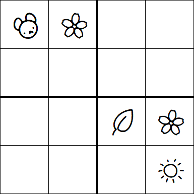 Kids Sudoku 4x4 - Hard