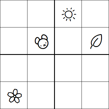 Kids Sudoku 4x4 - Hard