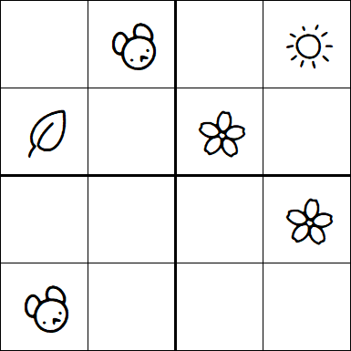 Kids Sudoku 4x4 - Hard