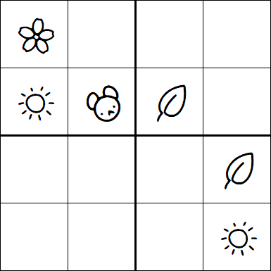 Kids Sudoku 4x4 - Medium