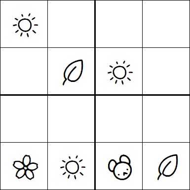 Kids Sudoku 4x4 - Medium