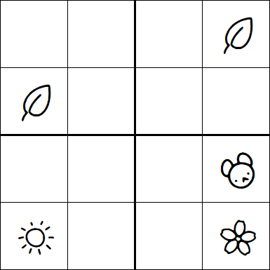 Kids Sudoku 4x4 - Medium