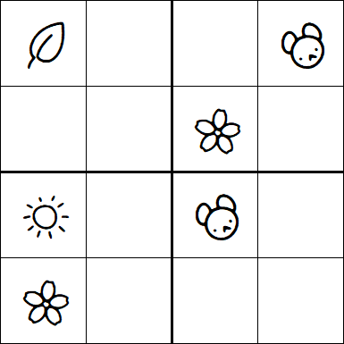 Kids Sudoku 4x4 - Medium