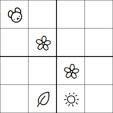 Kids Sudoku 4x4 - Medium