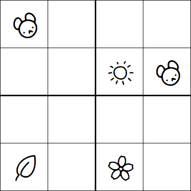 Kids Sudoku 4x4 - Medium