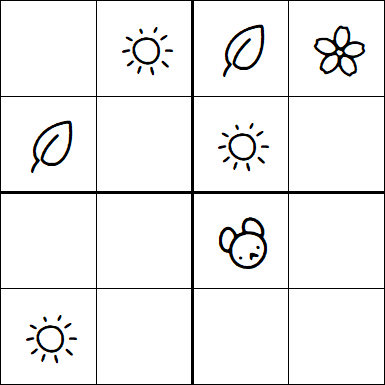 Kids Sudoku 4x4 - Medium