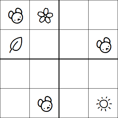 Kids Sudoku 4x4 - Medium