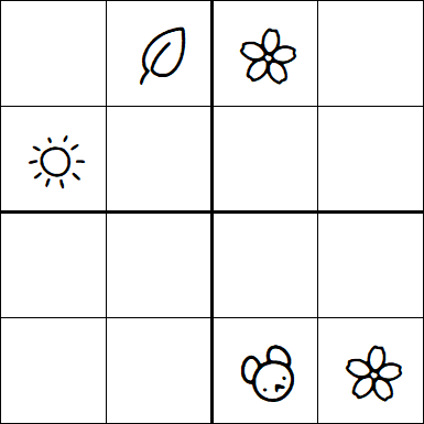 Kids Sudoku 4x4 - Medium