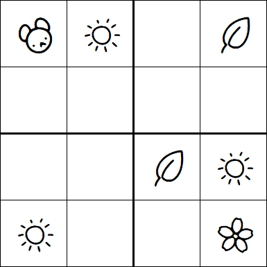 Kids Sudoku 4x4 - Moyen