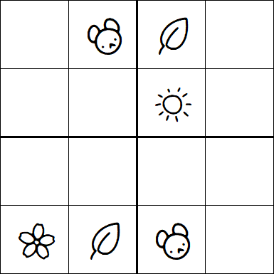 Kids Sudoku 4x4 - Moyen