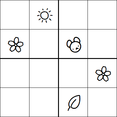 Kids Sudoku 4x4 - Medium