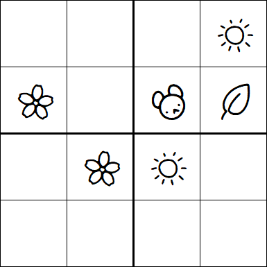 Kids Sudoku 4x4 - Medium