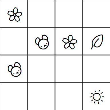 Kids Sudoku 4x4 - Medium