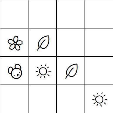 Kids Sudoku 4x4 - Medium