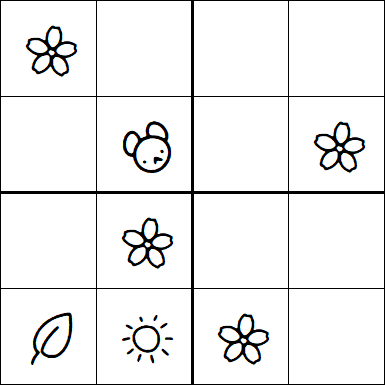 Kids Sudoku 4x4 - Medium