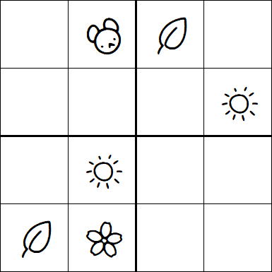 Kids Sudoku 4x4 - Medium