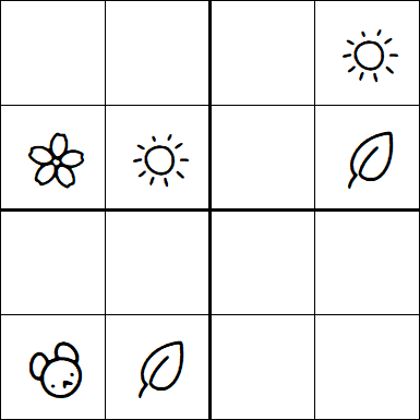 Kids Sudoku 4x4 - Medium