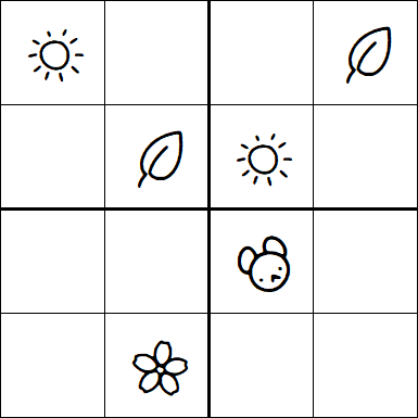 Kids Sudoku 4x4 - Medium