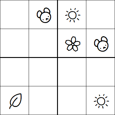Kids Sudoku 4x4 - Medium