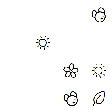 Kids Sudoku 4x4 - Medium