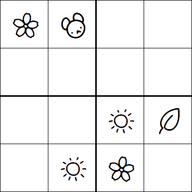 Kids Sudoku 4x4 - Medium