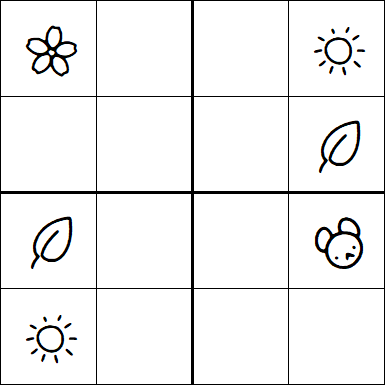 Kids Sudoku 4x4 - Medium