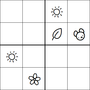 Kids Sudoku 4x4 - Moyen