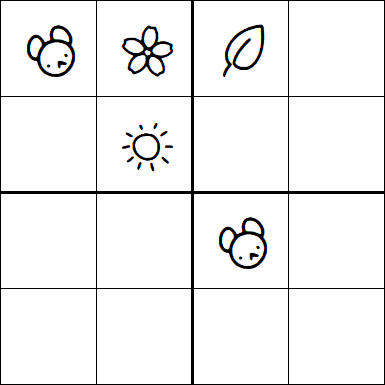 Kids Sudoku 4x4 - Moyen