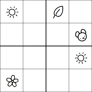 Kids Sudoku 4x4 - Moyen