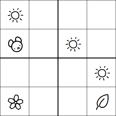 Kids Sudoku 4x4 - Moyen