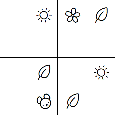 Kids Sudoku 4x4 - Moyen
