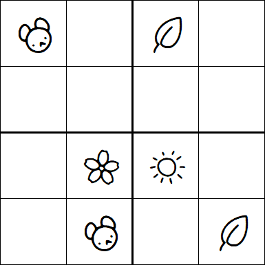 Kids Sudoku 4x4 - Moyen