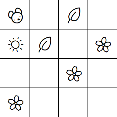 Kids Sudoku 4x4 - Moyen