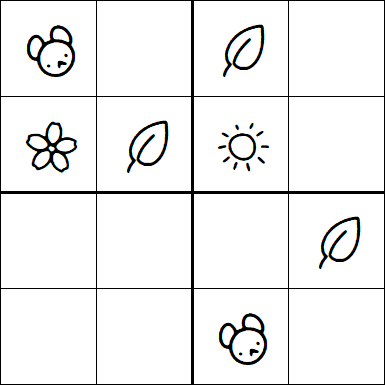 Kids Sudoku 4x4 - Medium