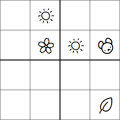 Kids Sudoku 4x4 - Medium