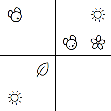 Kids Sudoku 4x4 - Medium
