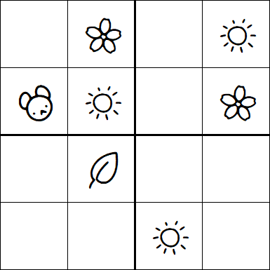 Kids Sudoku 4x4 - Medium