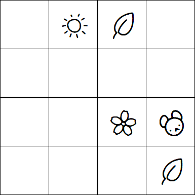 Kids Sudoku 4x4 - Medium