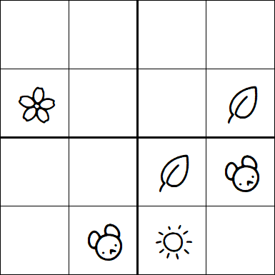 Kids Sudoku 4x4 - Medium