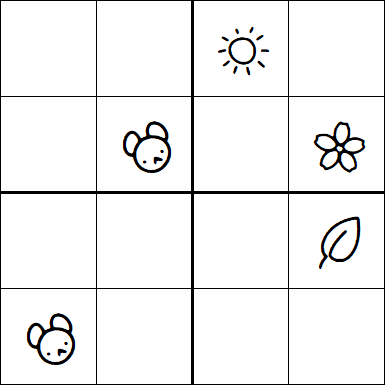 Kids Sudoku 4x4 - Medium