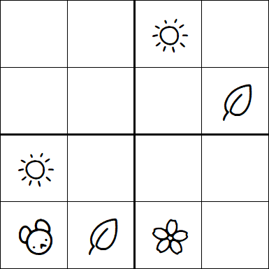 Kids Sudoku 4x4 - Medium