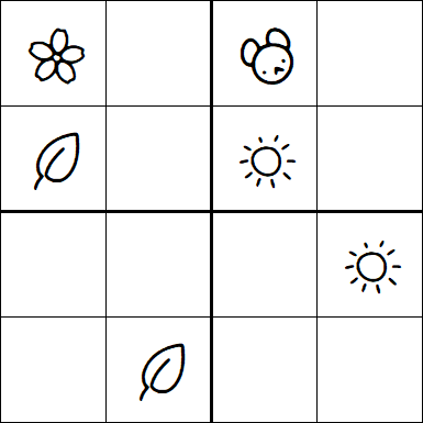 Kids Sudoku 4x4 - Medium