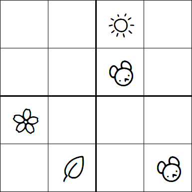 Kids Sudoku 4x4 - Medium
