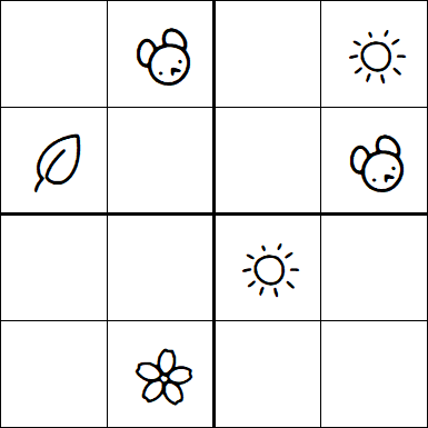 Kids Sudoku 4x4 - Medium